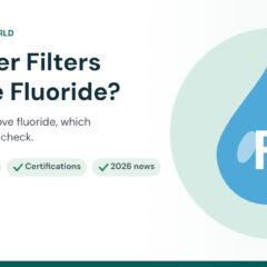Illustration of a water drop with the letter F for fluoride
