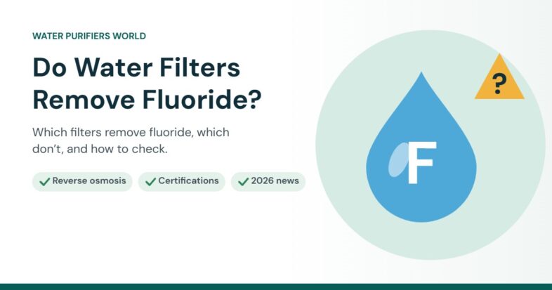 Illustration of a water drop with the letter F for fluoride